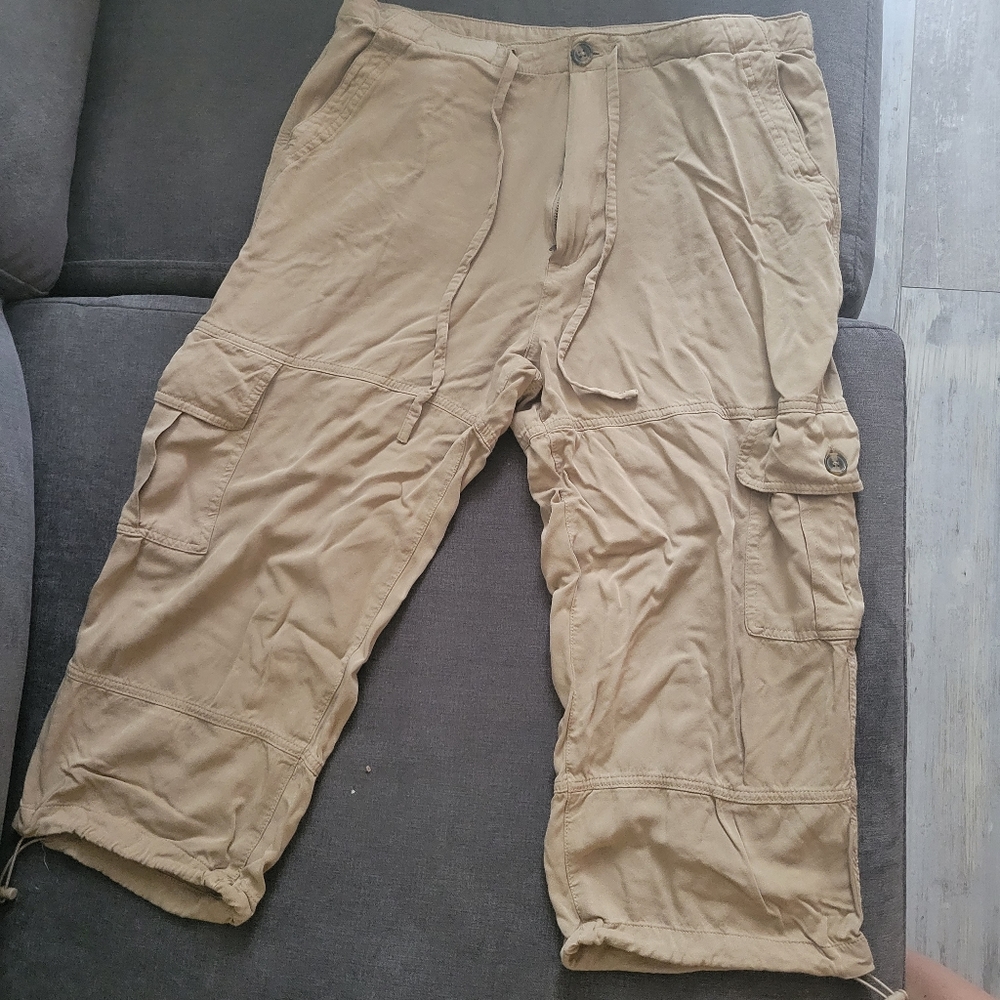 Joe Fresh cargo pants Size 12. Buttery soft. Tan colour